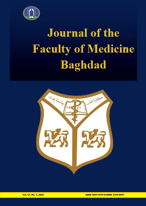					View Vol. 67 No. 3 (2025): Journal of the Faculty of Medicine Baghdad
				