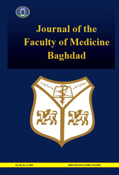 					View Vol. 68 No. 2 (2026): Journal of the Faculty of Medicine Baghdad
				