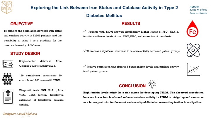 Catalase activity, Ferritin, Iron, Transferrin, Type 2 Diabetes